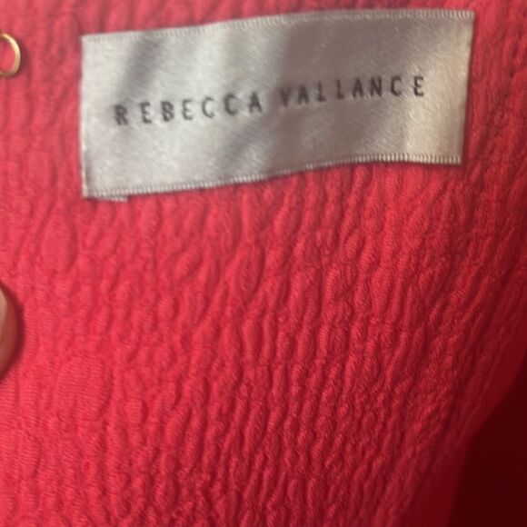 Rebecca Vallance- Caitlin Coral Halter Crepe Minidress NWT size 4 $530 - Picture 7 of 8